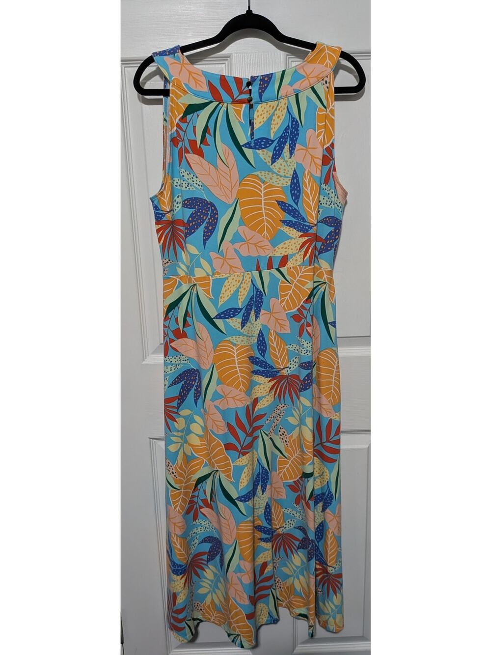 Talbots Tropical Maxi Dress Sz XL Petite